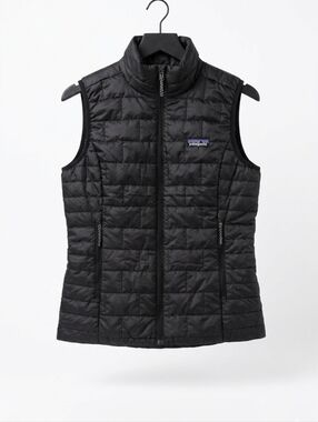 Patagonia Women"s Nano Puff Black Quilted Down-Style Vest~NWT~Size XS